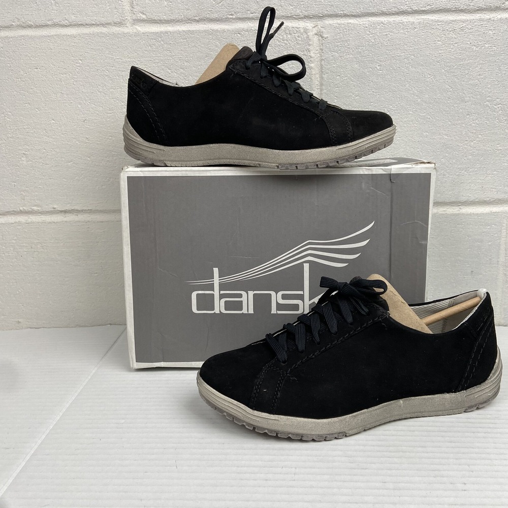 DANSKO‎ Leela Waterproof Nubuck Women's Leather Sneaker EU 37/US 6.5-7 Black